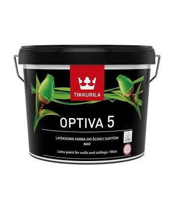 Optiva 5,  0.9 L, vopsea lavabila acrilica